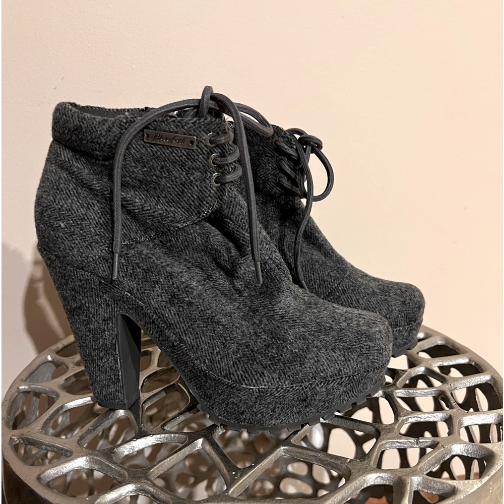 EUC - On Trend Traction Soled Ankle Boots.
